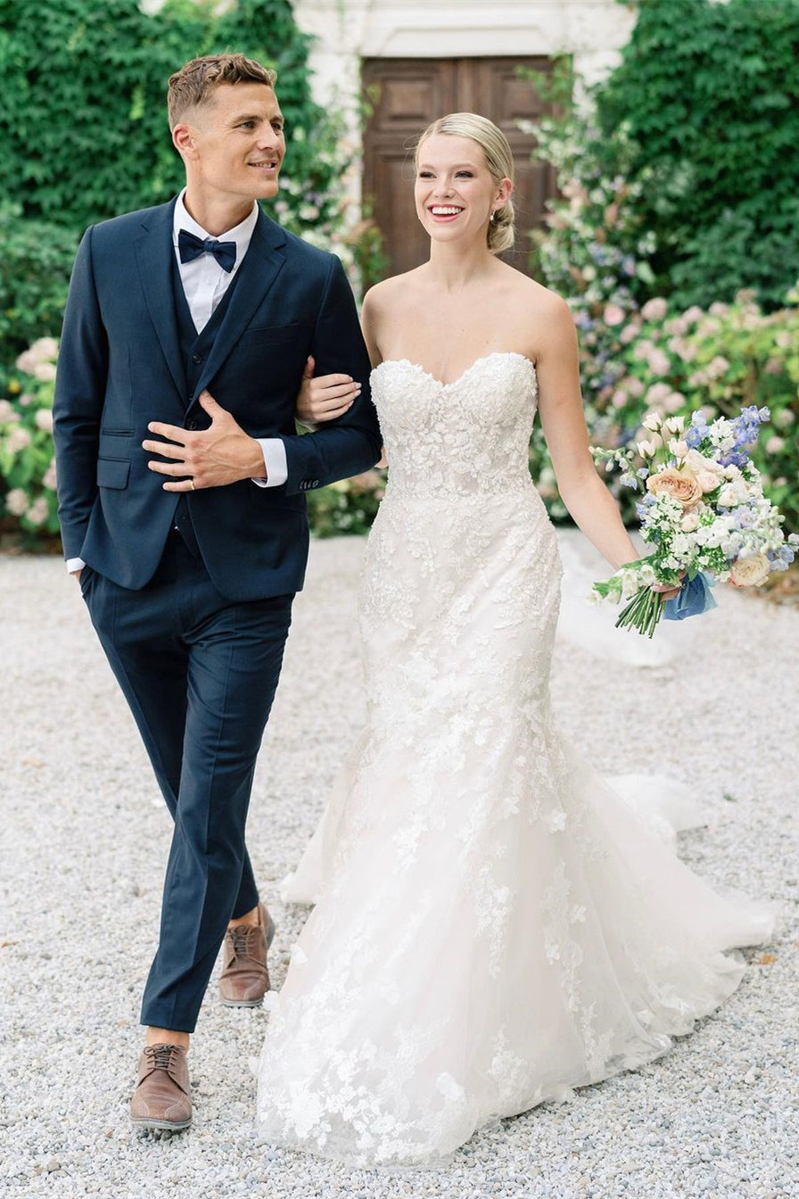 Amazing Sweetheart Mermaid Sleeveless Beach Bridal Dresses With Lace Appliques