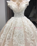 Appliques Off-the-shoulder Gorgeous Ball-Gown Wedding Dresses
