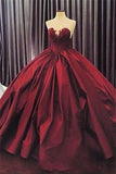 Appliques Sweetheart Ball-Gown Sleeveless Elegant Prom Dress BA5292