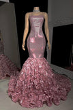Beautiful Sleeveless Spaghetti Strap Mermaid Prom Dress
