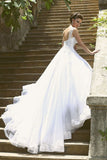 Beautiful Spaghetti Strap Crystal Ball Gown Wedding Dress New Arrival Lace Elegant Bridal Gowns