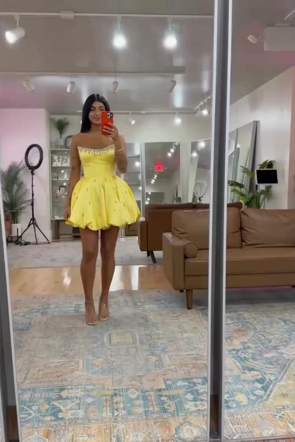 Black Corset Homecoming Dresses Strapless Short Cocktail Dresses With Rhinestone