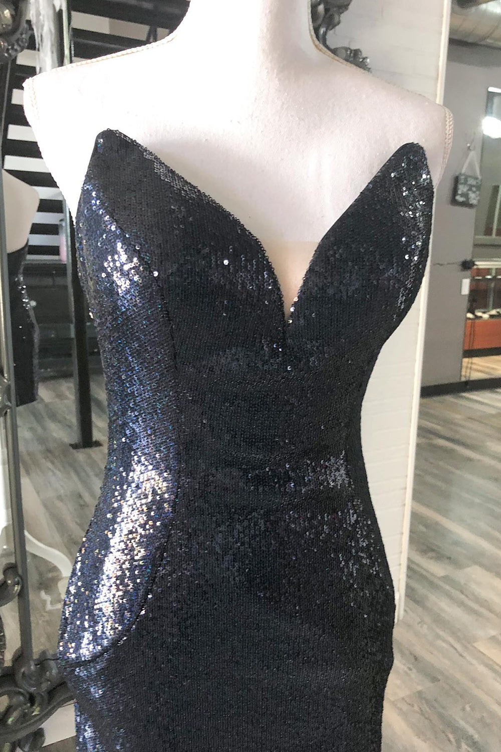 Black Homecoming Dresses Sweetheart Sequin Tight Short Cocktail Dresses