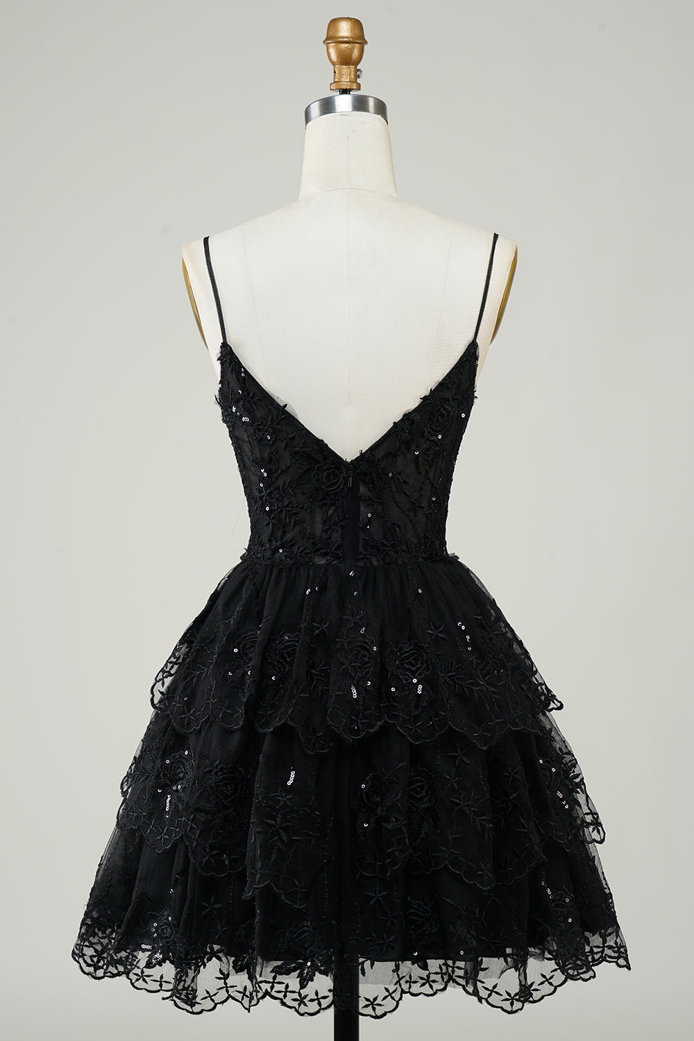 Blue Homecoming Dresses Corset Top Spaghetti Straps A-Line Lace Short Cocktail Dresses