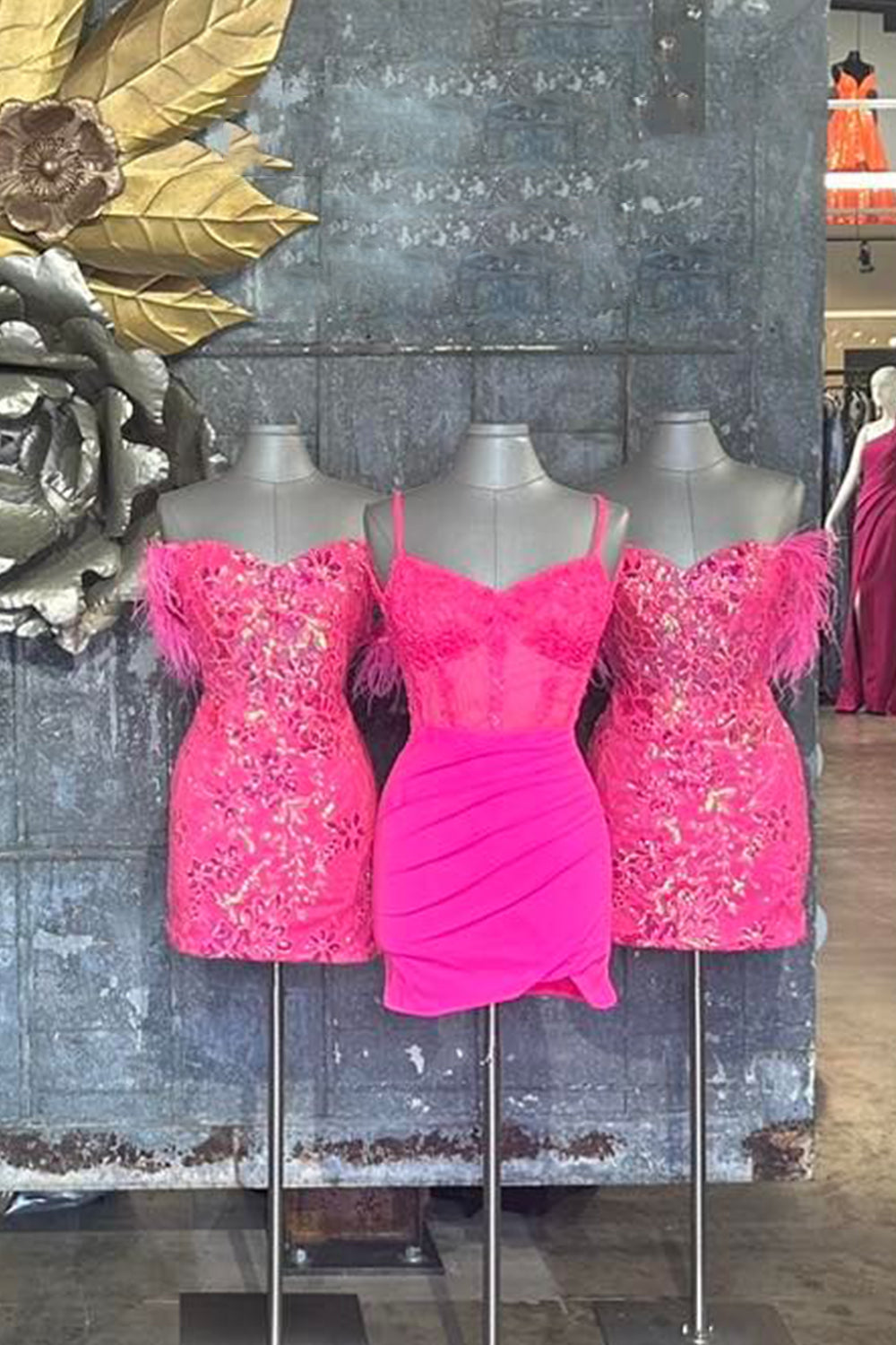 Blue Homecoming Dresses Lace Sequined Tight Short Cocktail Dresses with Feathers