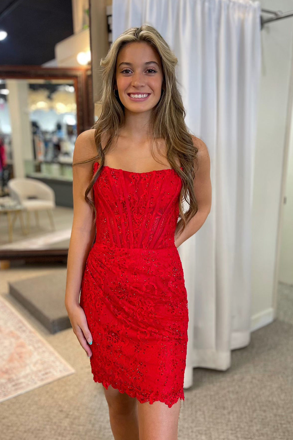 Blue Homecoming Dresses Strapless Corset Tight Short Cocktail Dresses