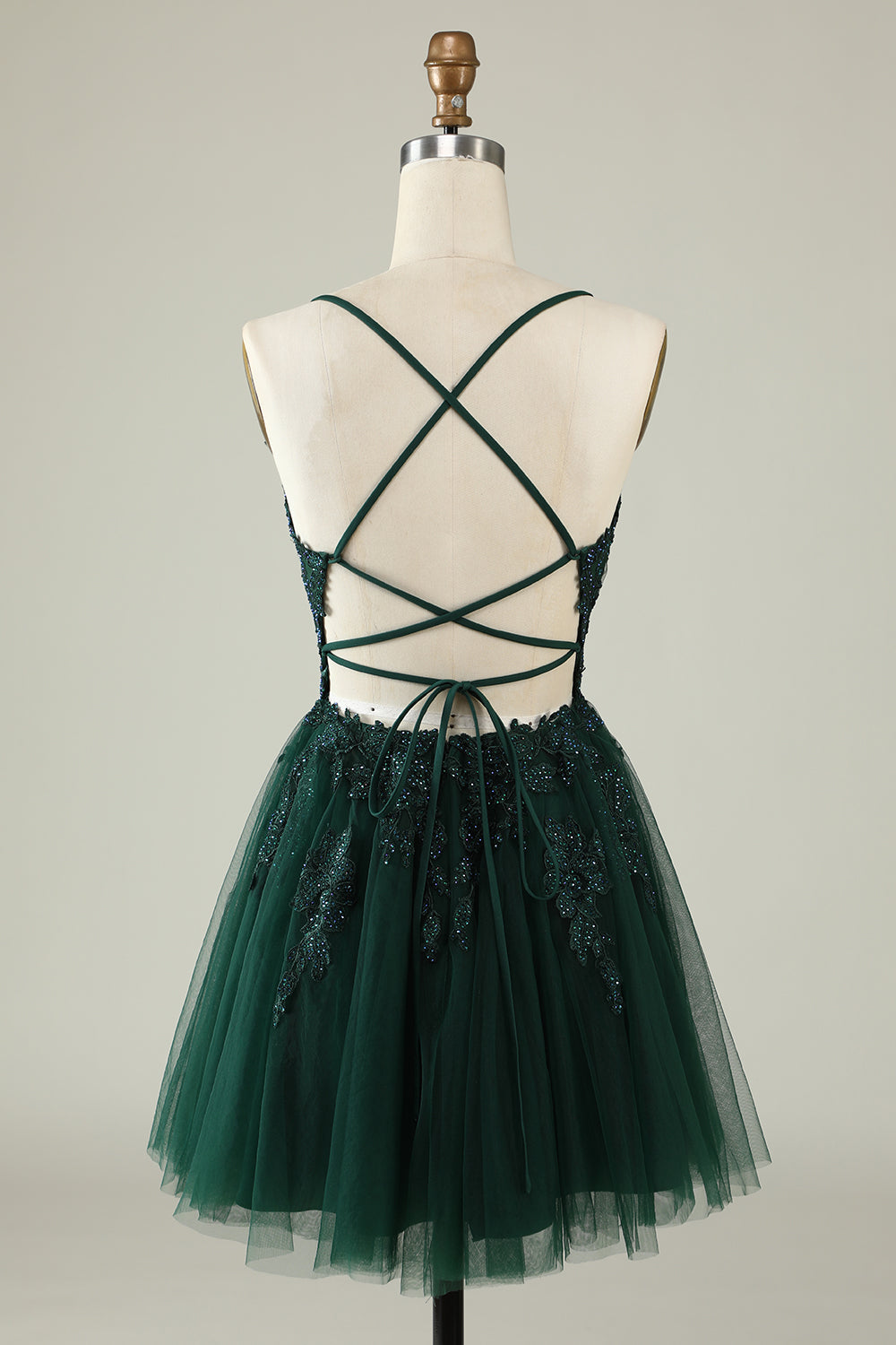 Blush Homecoming Dresses A-Line Tulle Short Cocktail Dresses with Appliques