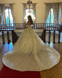 Charming Sweetheart Long Sleeves Lace Bridal Dress