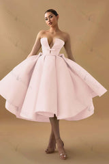 Chic Mint Green Strapless Sleeveless A Line Homecoming Dress With Ruffles