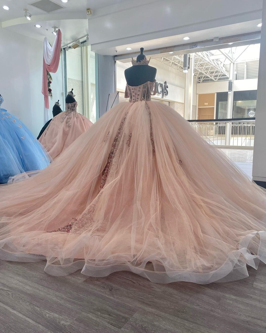 open lace back dress Pale Pink Off Shoulder Lace A-line Long Evening Prom Dresses, Cheap Sw –  SposaDresses