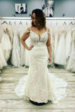 Classic Lace Mermaid Wedding Dress Long Bridal Gowns On Sale