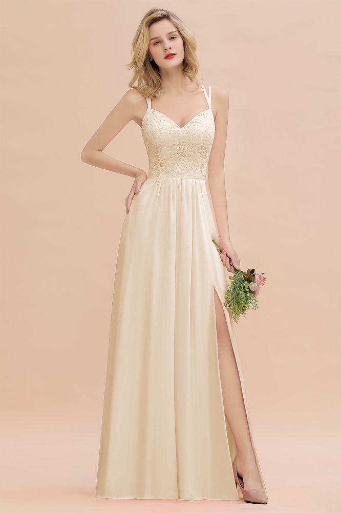 Classy Spaghetti Slim Side Split Bridesmaid Dress Sky Blue V-Neck Wedding Party Dress Classy Spaghetti Slim Side Split Bridesmaid Dress Sky Blue V-Neck Wedding Party Dress