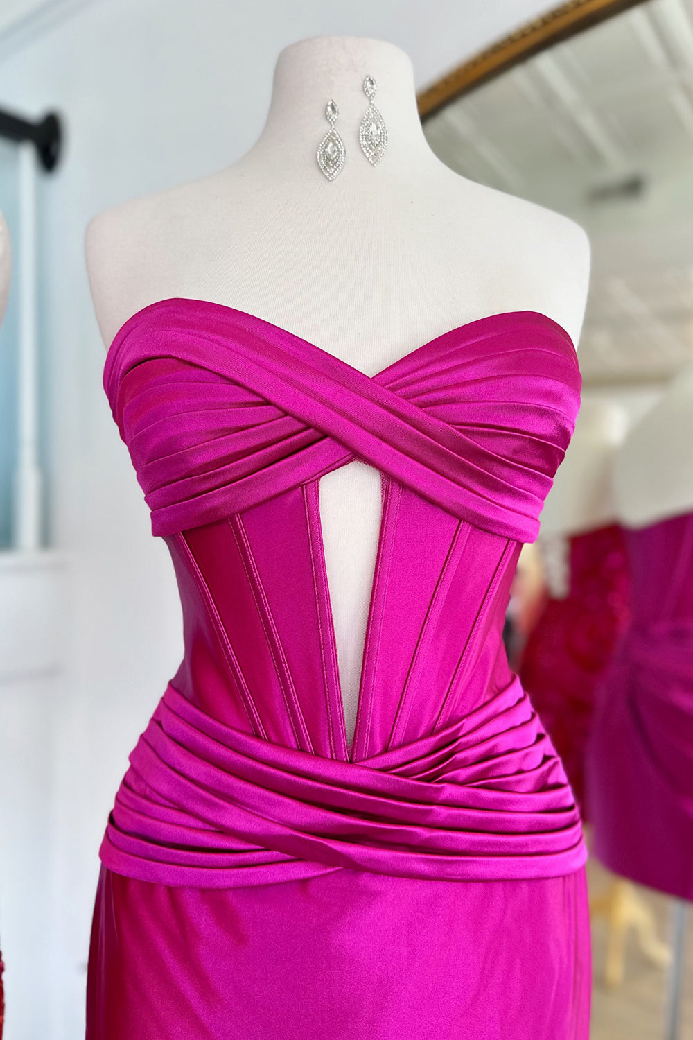 Copper Homecoming Dresses Corset Keyhole Tight Short Cocktail Dresses with Ruffles