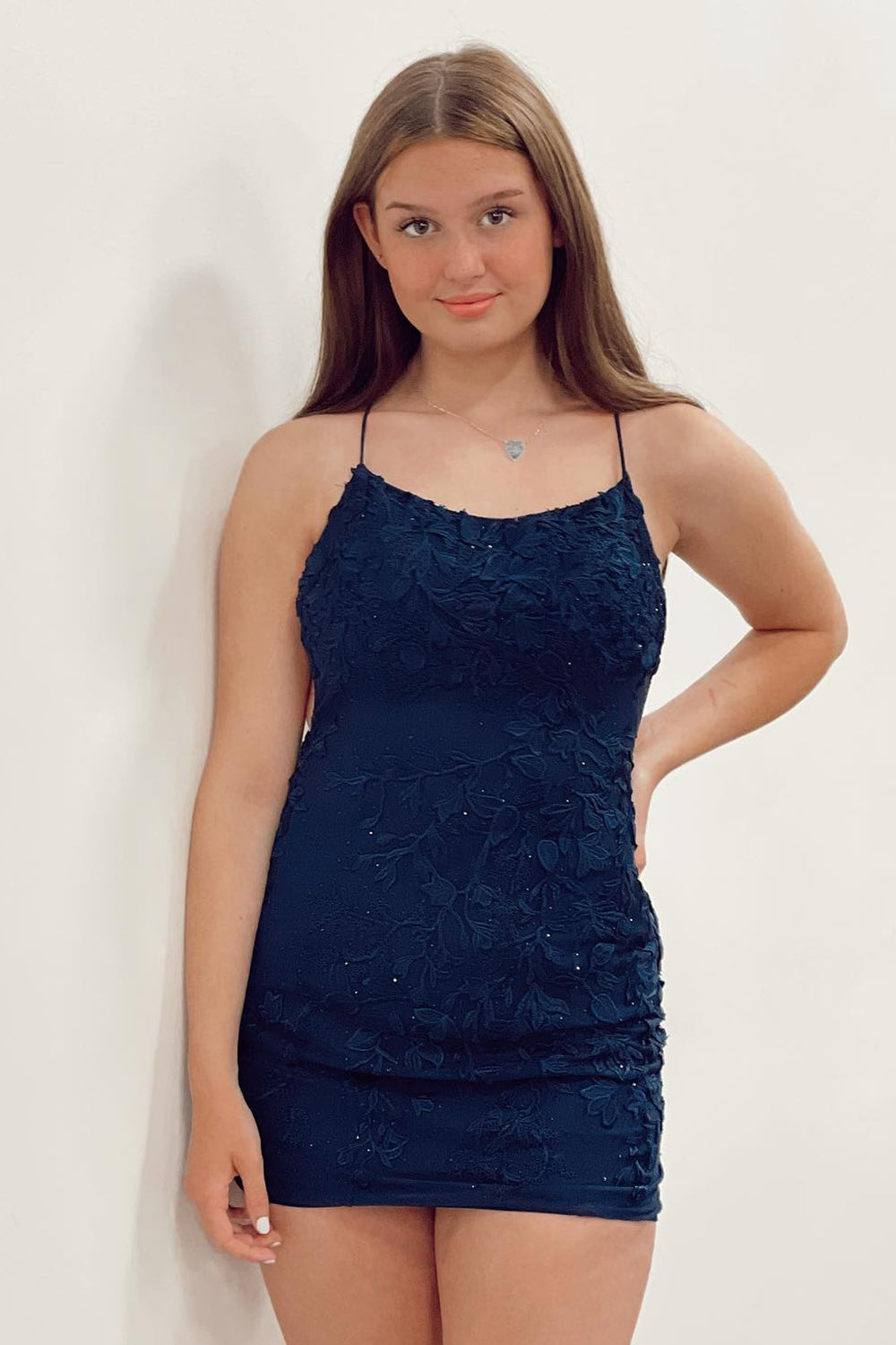 Coral Homecoming Dresses Short Tight Prom Dress with Lace Beading