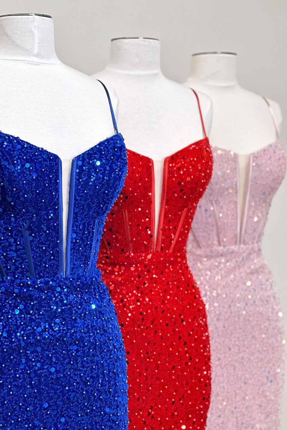 Corset Fuchsia Homecoming Dresses Sequin Tight Short Cocktail Dresses