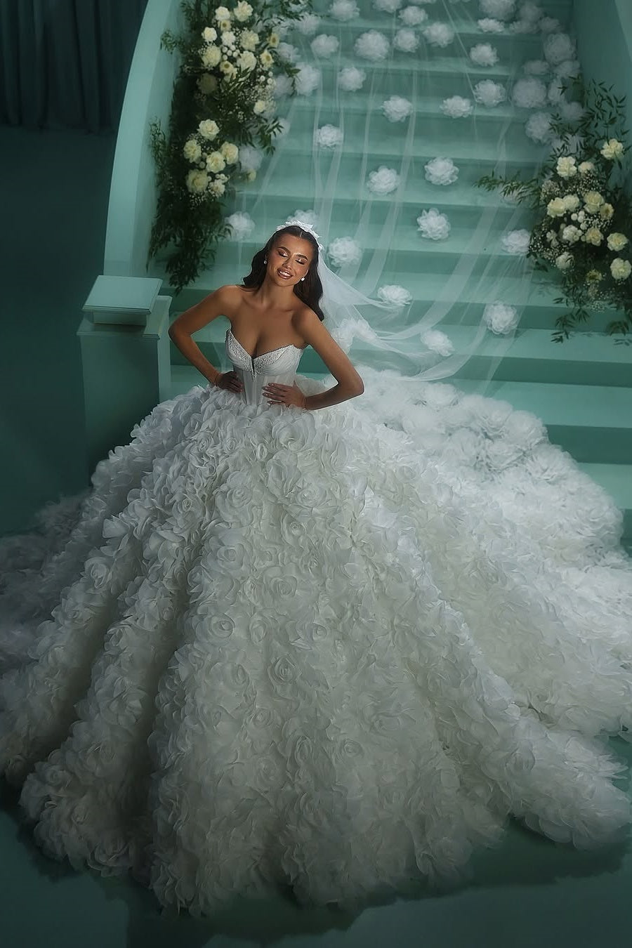 beaded sweetheart wedding dress Nude Beige Sweetheart Beaded Lace Fit Flare Wedding Dress
