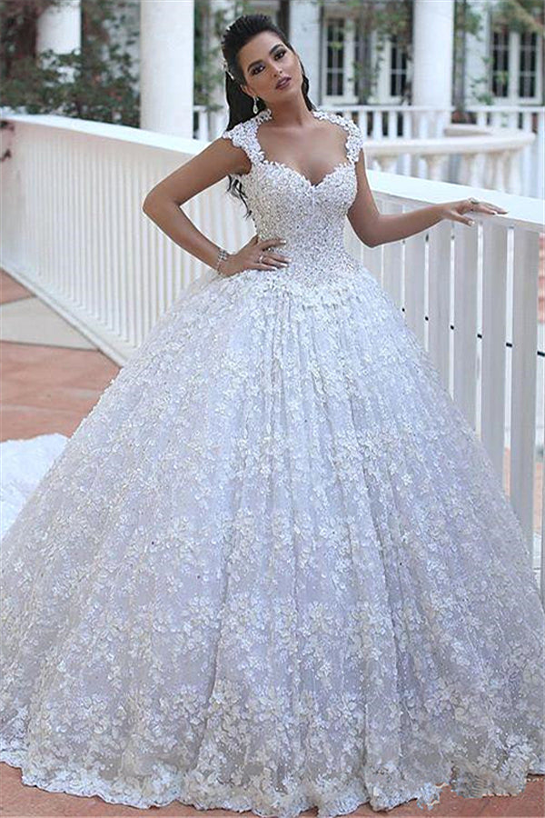 knee length dresses for ladies Plus Size Mermaid Crystal Lace Beads Sweetheart Long Train African Custom Made Ruffless Wedding Dresses
