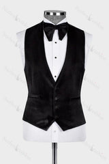 Dark Green Sequins Peaked Lapel Three Piece Prom Suit