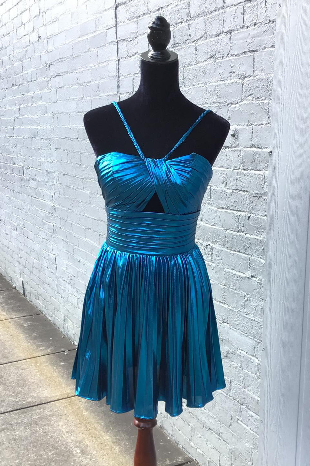 Dark Purple Homecoming Dresses A Line Halter Short Cocktail Dresses