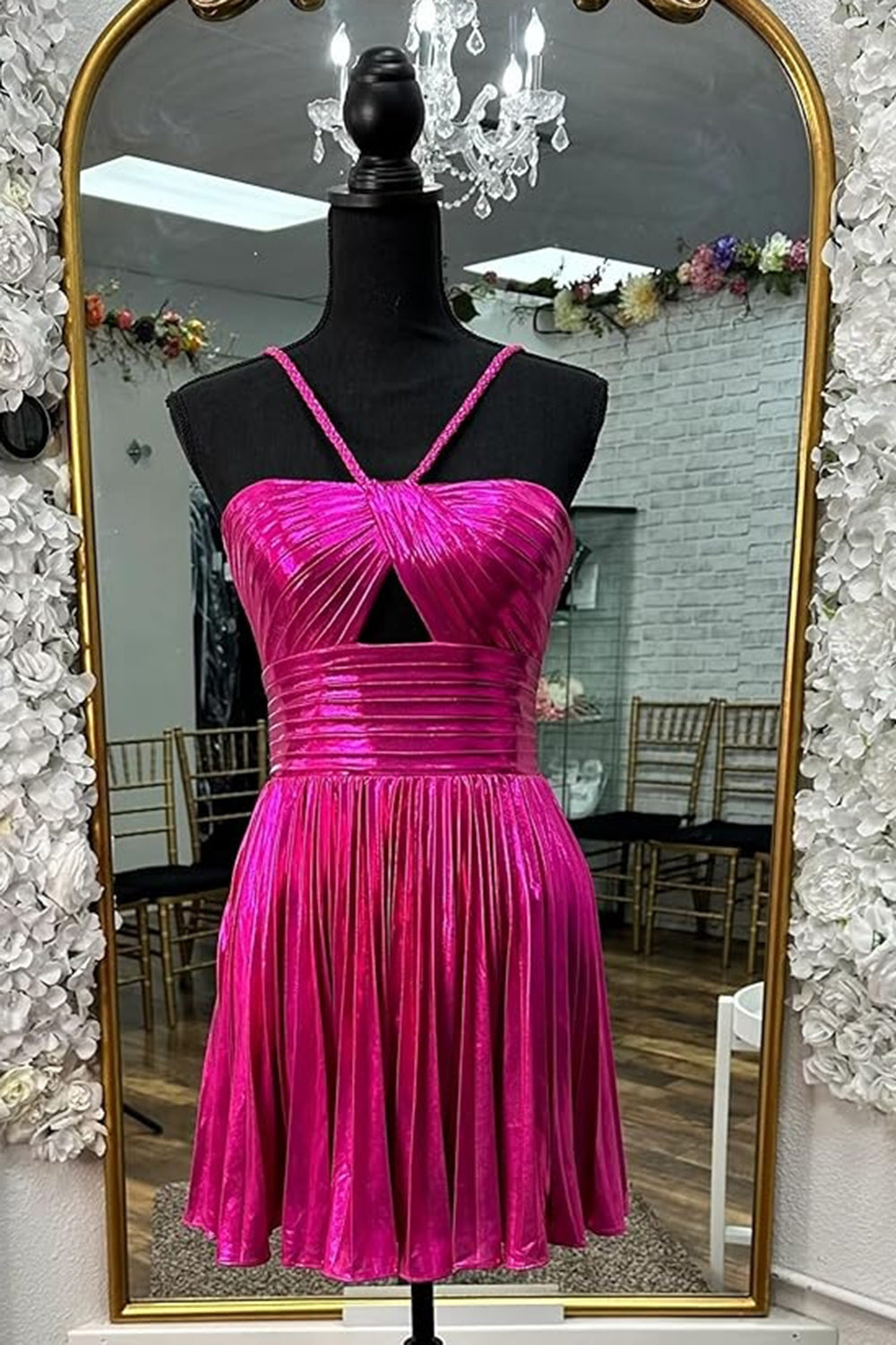 Dark Purple Homecoming Dresses A Line Halter Short Cocktail Dresses