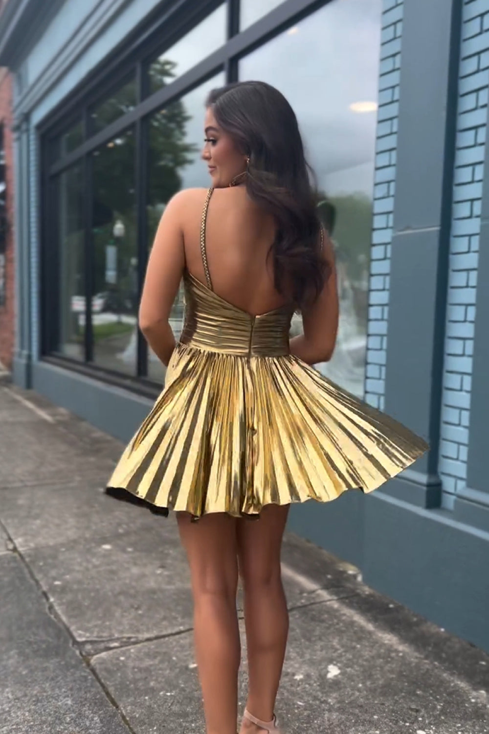 Dark Purple Homecoming Dresses A Line Halter Short Cocktail Dresses