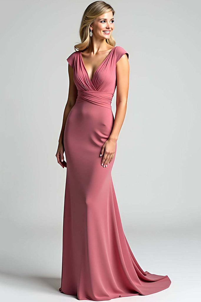 green emerald velvet dress Gorgeous Strapless Mermaid Hem Draped Side Graphic Beaded Formal Dress –  Temperanent main image 1