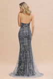 Elegant Mermaid Sleeveless Long Evening Dress in Stock