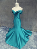 Elegant Off the Shoulder Mermaid Prom Dress New Arrival Zipper Cystom Made Evening Gown