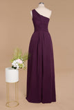Elegant Ruffles One Shoulder Prom Dresses | Elegant Sleeveless Evening Dresses