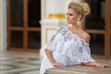 Elegant Spaghetti Straps Lace Wedding Dresses Mermaid Sweep Train Bridal Gowns