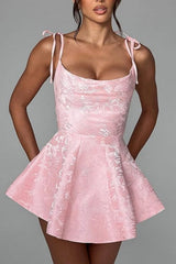 Elegant Spaghetti Straps Satin Short Homecoming Dresses online