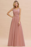 Elegant V-Neck Elegant Evening Maxi Dress Bridesmaid Dress Sleeveless Styles
