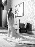 Elegant White Lace Sweetheart Bridal Gown Latest Court Train Tulle Plus Size Wedding Dresses