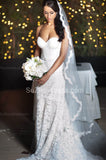 Elegant White Lace Sweetheart Bridal Gown Latest Court Train Tulle Plus Size Wedding Dresses