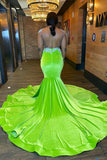 Eye-catching Sleeveless Backless Mermaid Prom Dress With Beading