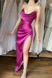 Fabulous Ankle Length Strapless Modern Prom Dresses With Split