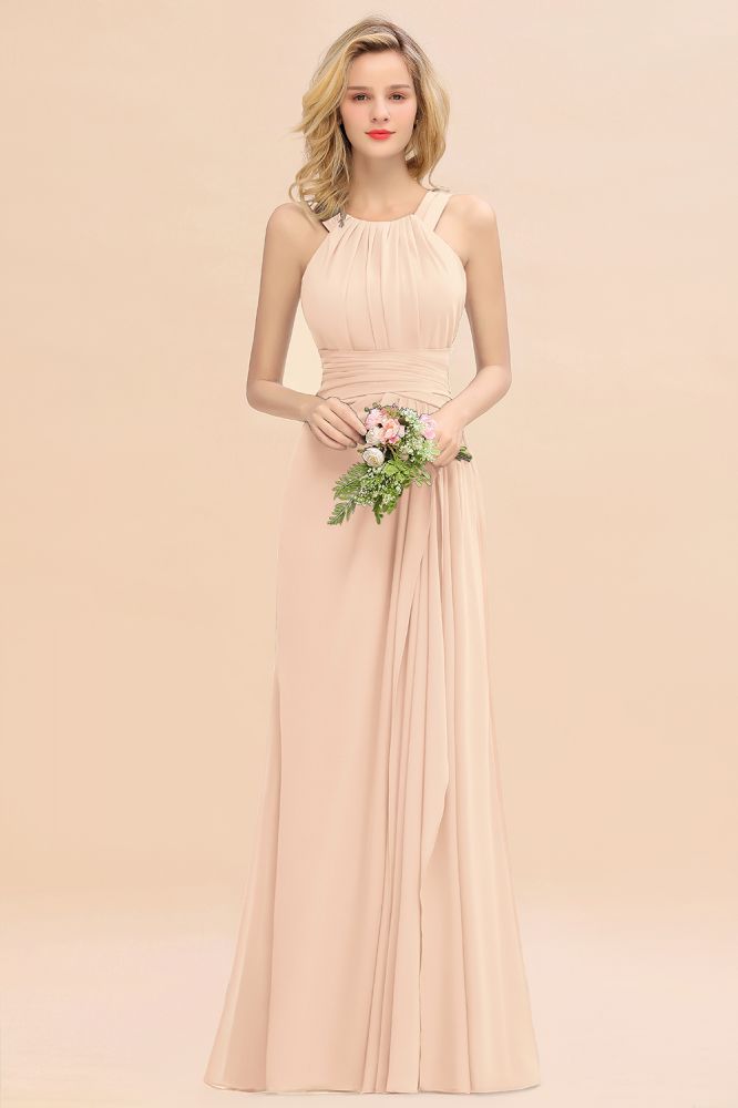 Fabulous Halter Elegant Bridesmaid Dresses Long Dress for Wedding Party