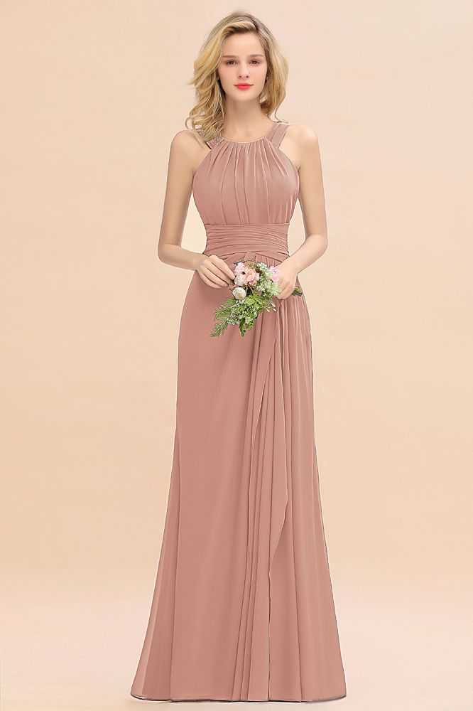 Fabulous Halter Elegant Bridesmaid Dresses Long Dress for Wedding Party