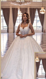 Fabulous Long Princess Long Sleevesless Bridal Dress With Lace