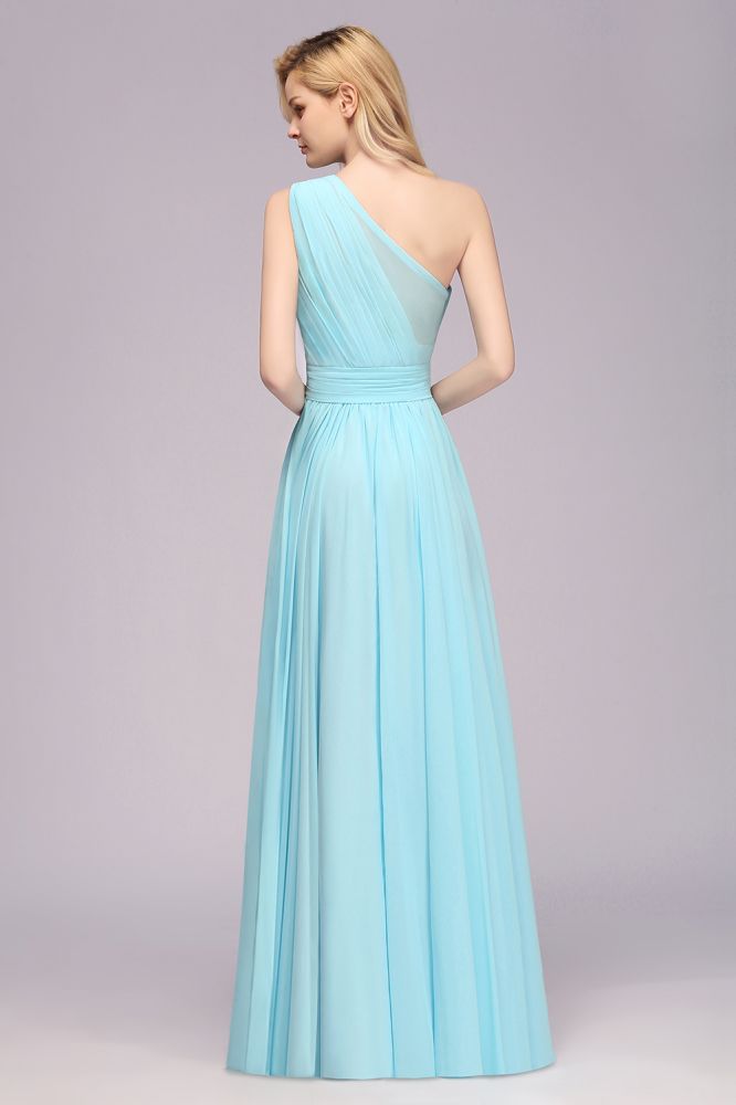 Fabulous One Shoulder Elegant Hi-lo Chiffon Bridesmaid Dresses for Women