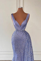 Fabulous Sleeveless Mermaid Satin Prom Dresses