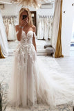 Fabulous Sweetheart Off-the-Shoulder Cap Sleeves Long Lace Bridal Dress