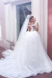Fairy Off-the-Shoulder Lace Wedding Dress Ball Gown Princess Bridal Gowns On Sale