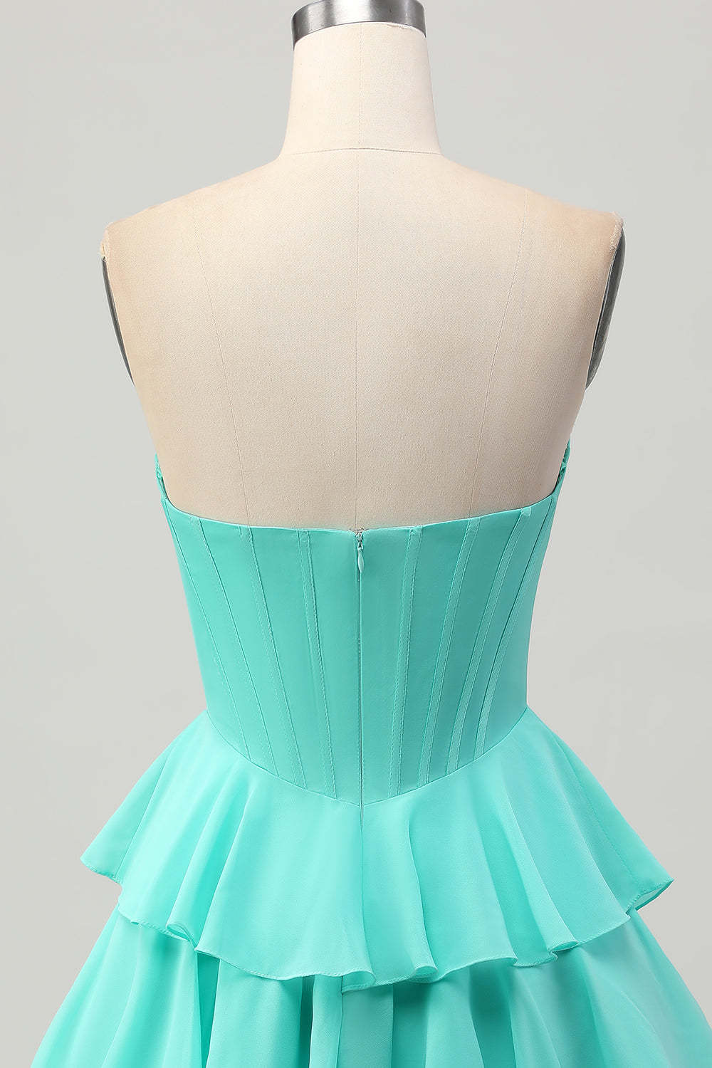 Fuchsia Ruffled Homecoming Dresses Sweetheart Short Corset Cocktail Dresses With Beading