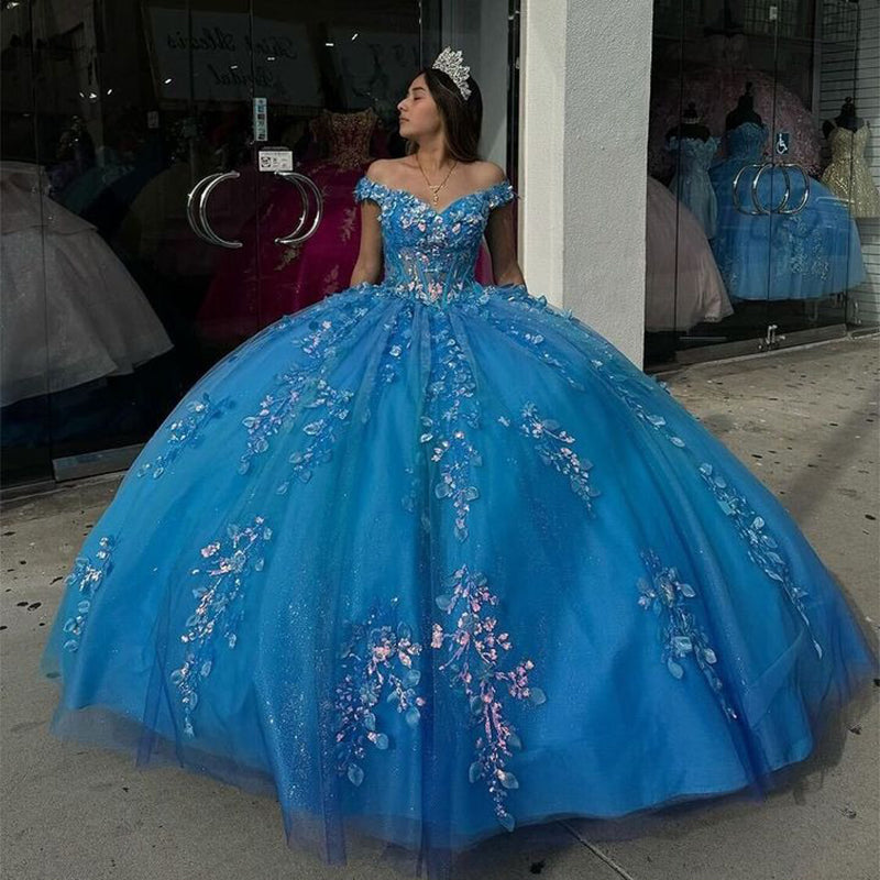 glamorous blue dress Andrea & Leo A1429 Prom Mermaid Long Sequin Formal Dress main image 1