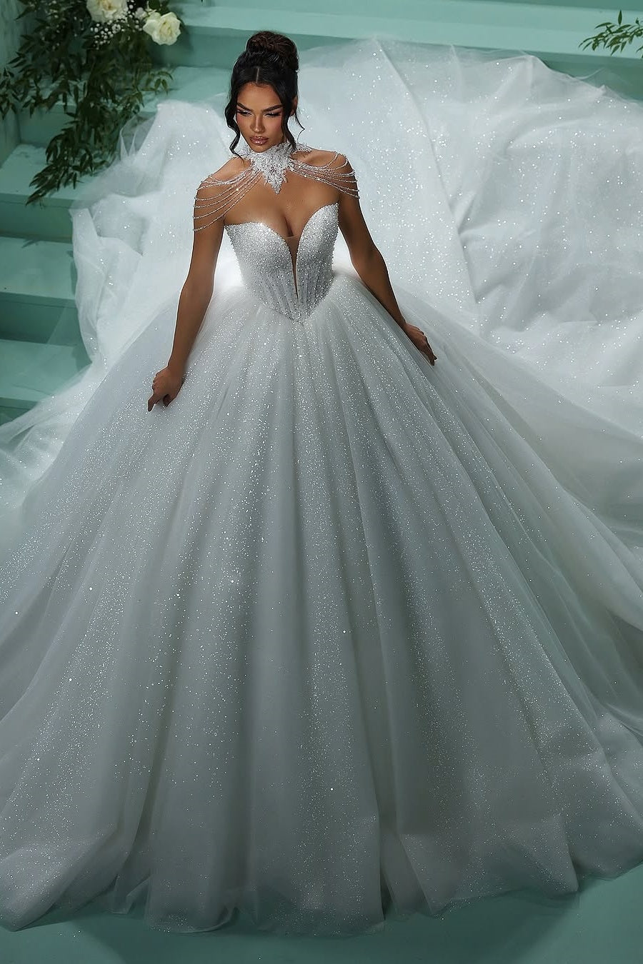 Suzhoufashion Glitter Tulle Wedding Dress Sweetheart Ball Gown Beaded Bridal Gown Suzhoufashion Glitter Tulle Wedding Dress Sweetheart Ball Gown Beaded Bridal Gown