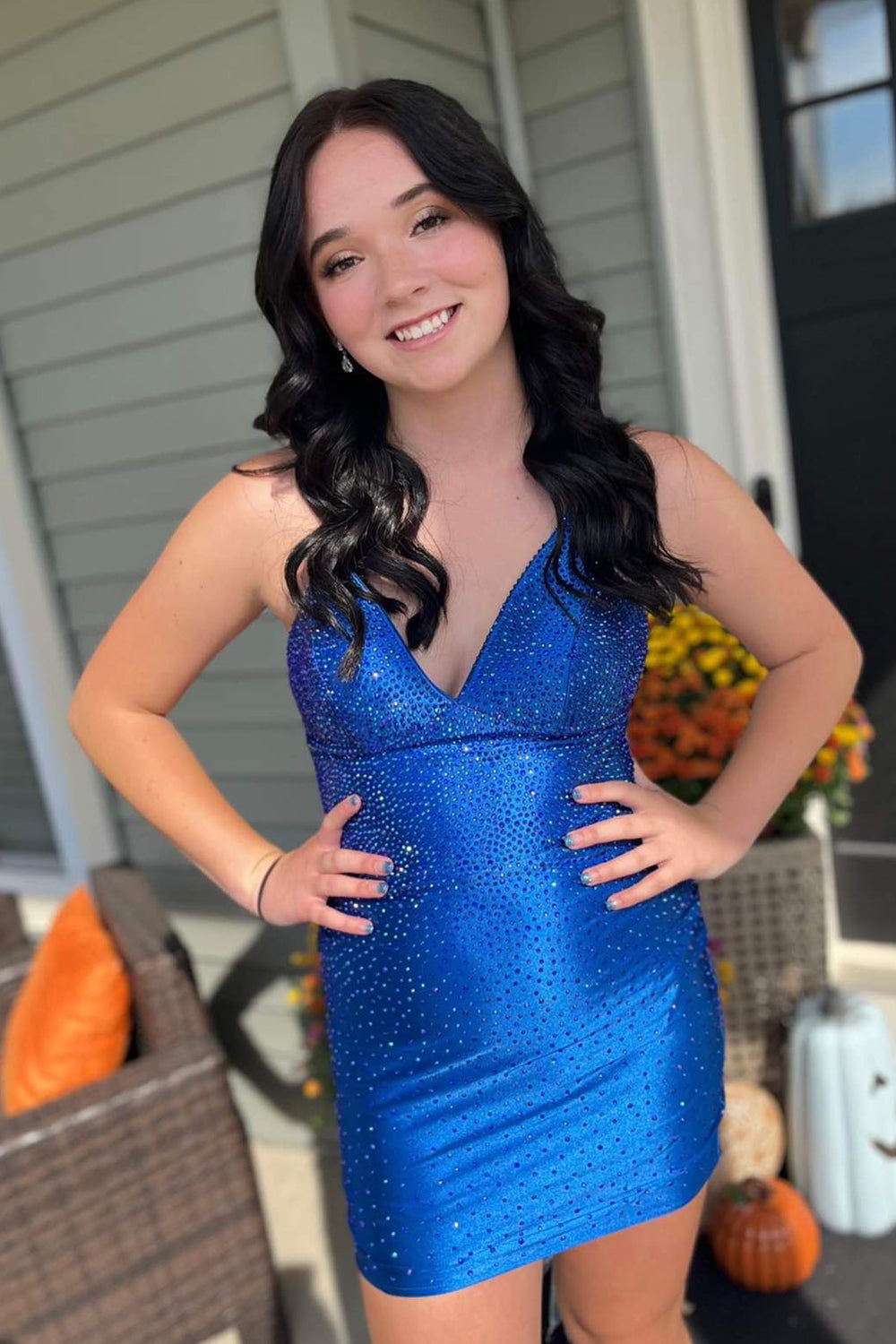 Golden Homecoming Dresses Beaded Tight Short Cocktail Dresses