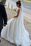 Gorgeous A-line Sleeveless Wedding Dresses With Lace