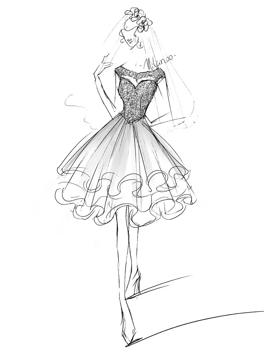 Gorgeous Jewel Sleeveless Lace Ruffles White Short Beach Wedding Dresses