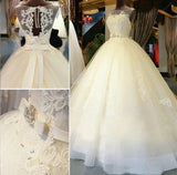 Gorgeous Lace Beading Princess Dress New Arrival Bowknot Ball Gown Wedding Dresses